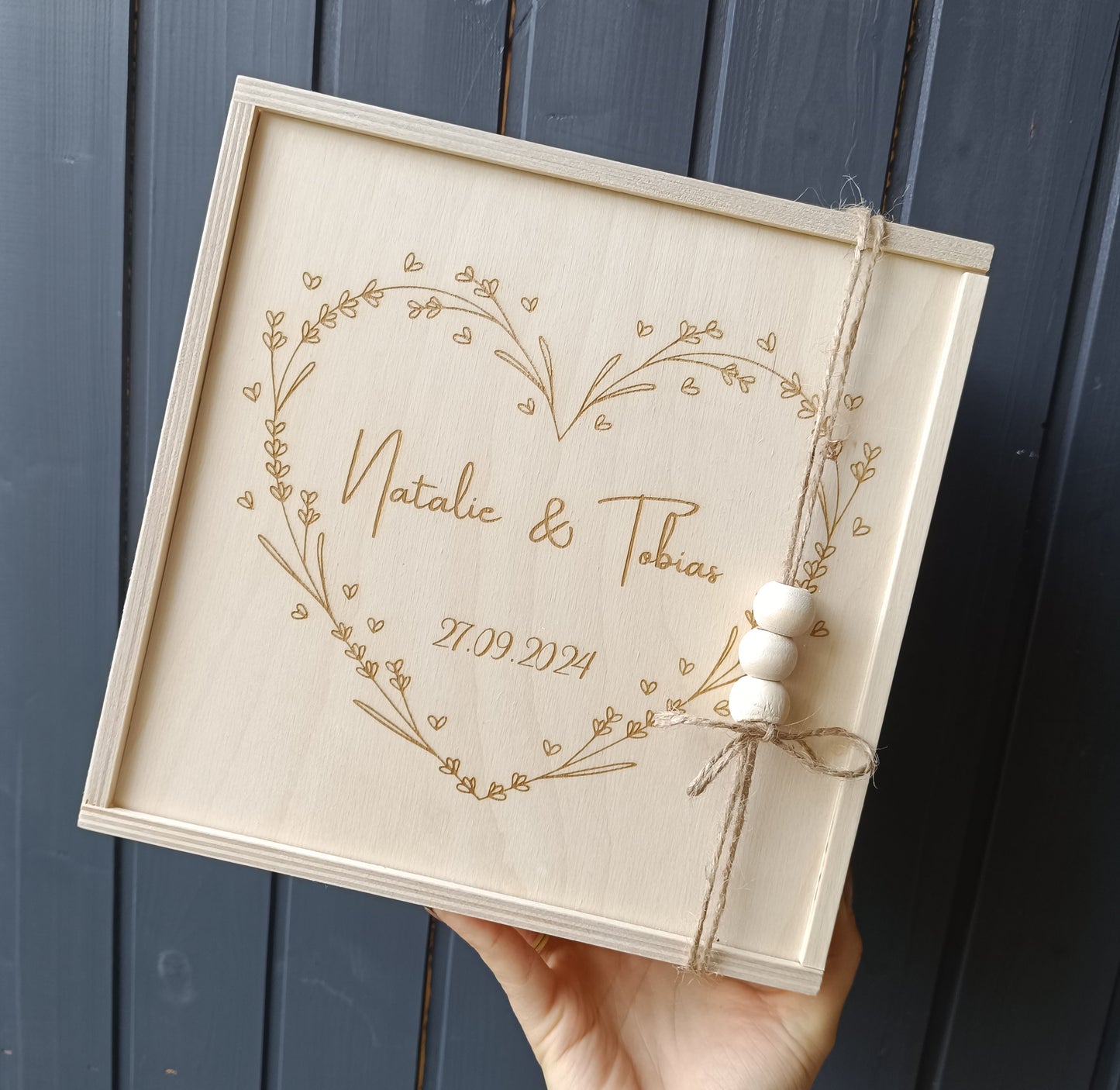 Erinnerungskiste Hochzeit "Floral"