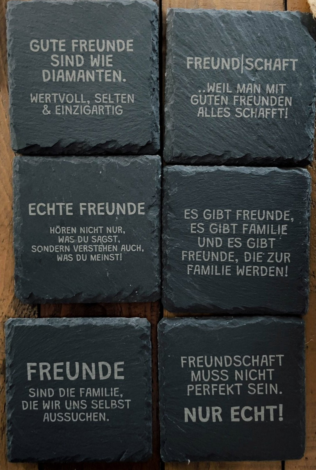 Schieferplatten FREUNDSCHAFT