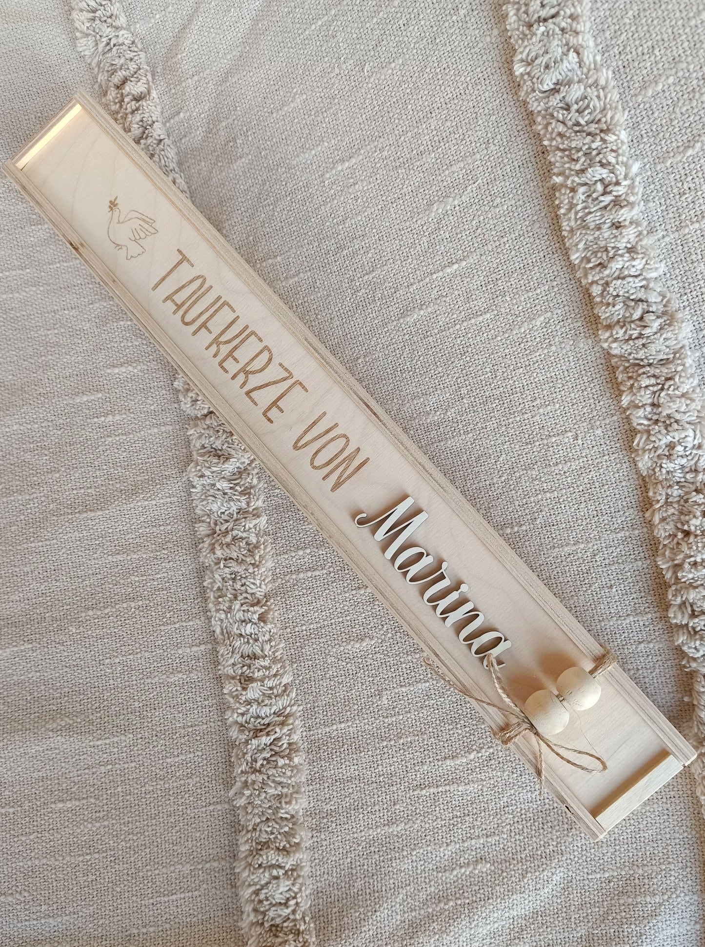 Aufbewahrungsbox Taufkerze