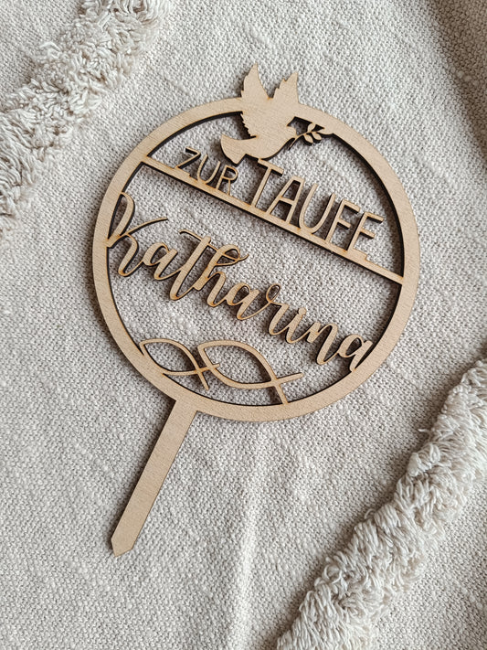 Caketopper Taufe