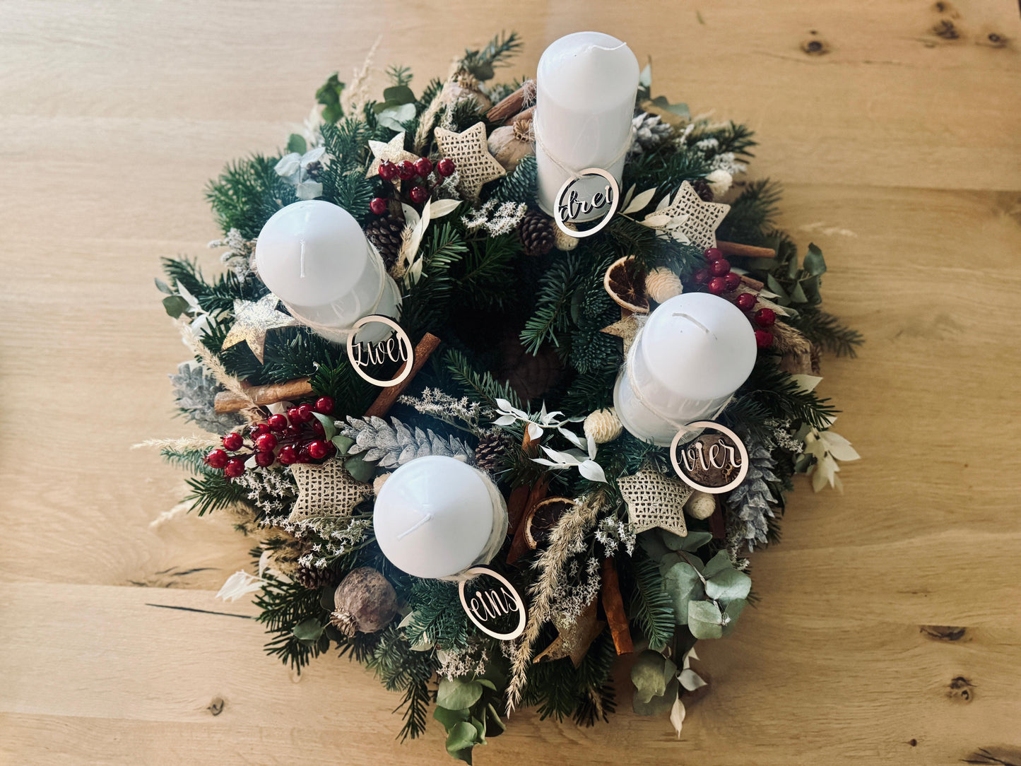 Zahlen für Adventkranz